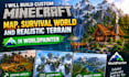 build custom minecraft map survival world and realistic terrain in worldpainter