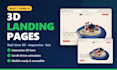build an interactive 3d website or landing page with threejs