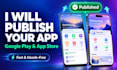 publish your app on google play store and apple app store