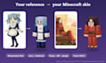 create a custom minecraft skin from your reference with 3d render