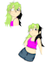 your oc in a cartoony way