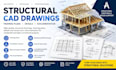 provide structural cad drawings framing construction details plans for permit