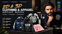 make 3d realistic clothing and apparel mockup