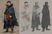 draw character design concepts and concept art