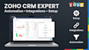 setup zoho CRM with automation and integrations
