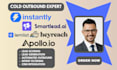 setup cold email sequence, multichannel, smartlead heyreach instantly expert