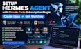 setup hermes agent with claude code subscription plugin claude opus n8n workflow