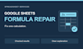 fix a google sheets formula error or incorrect calculation