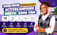 setup honeybook highlevel activecampaign brevo zoho CRM