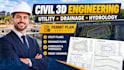 civil 3d engineering drawing utility plan drainage plan hydrology permit plan