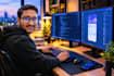 create a full stack web and mobile app with ai features