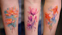 create a watercolor tattoo design