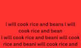 cook rice and bean