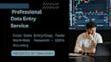 do professional data entry, excel data cleanup, and web research