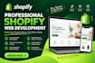 do shopify website design for you, dropshipping, shopify