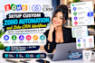 setup custom zoho automation and zoho crm workflows with custom webhooks and api