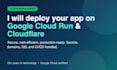 deploy your app on google cloud run and cloudflare