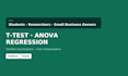 do t test anova and regression analysis with accurate verified results