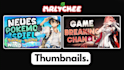 design gaming youtube thumbnails