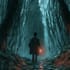 create dark art, metal, gothic illustration