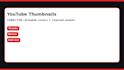 design youtube thumbnails and matching channel assets