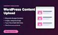 upload wordpress blog posts, woocommerce products and do data entry