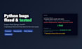 fix python bugs and errors in scripts or flask django apps