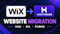 migrate your wix website to hostinger with dns and SSL setup