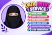 do manual data entry ,lead generation and web reseach