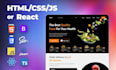 your website development in clean HTML CSS javascript