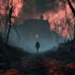 create a dark, horror, underground art illustration