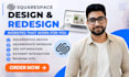 design or redesign custom squarespace website design and website development
