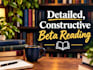 beta read, critique, and provide feedback on your writing