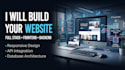 do website development as full stack web developer, front end, backend developer