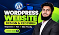 design, redesign or develop a responsive wordpress website
