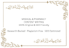 write professional medical and pharmacy content