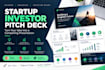 design a professional startup investor pitch deck