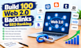 build 100 web 2 0 backlinks for SEO ranking