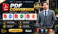do PDF to excel conversion and data cleaning