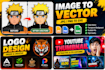 do simple logo design,youtube thumbnail design