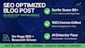 write surfer seo optimized 100 percent human blog post with 80 score
