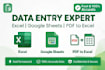 do accurate data entry and excel data entry