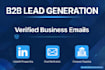 do b2b lead generation and linkedin email finding