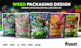 weed mylar bag design, cannabis packaging and cbd label design