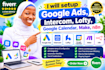 setup google ads, calendar, intercom, lofty, make, n8n