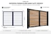 design modern main gate, grill, railing and welding drawing