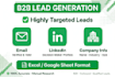 do b2b lead generation, linkedin leads,and company email list