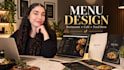 design restaurant menu board, tv screen menu or print menu
