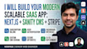 build scalable nextjs saas web app with sanity cms and stripe