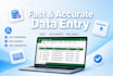 enter, clean and process data